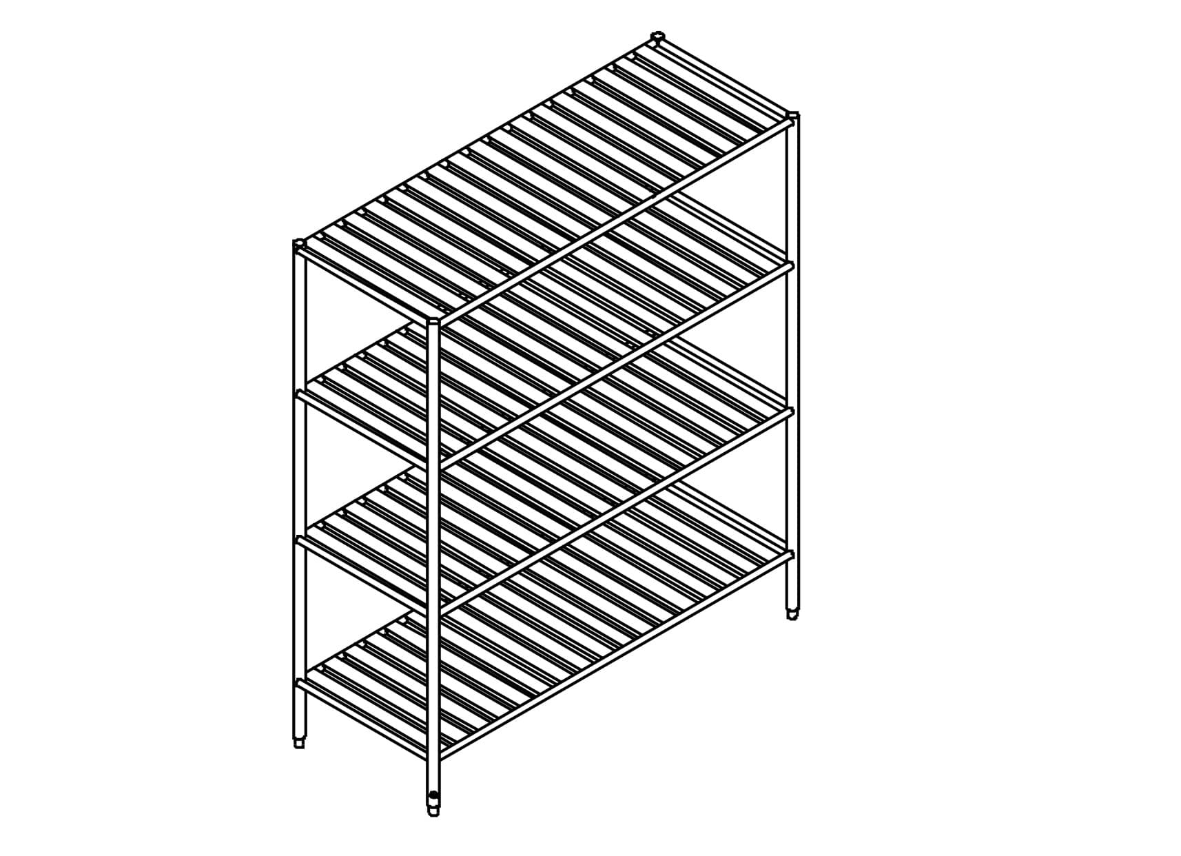 Rack 4 Susun Dengan Lubang